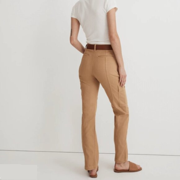 Madewell The Garment-Dyed '90s Straight Cargo Pant in Sand Dune Women's 29 - Picture 16 of 16